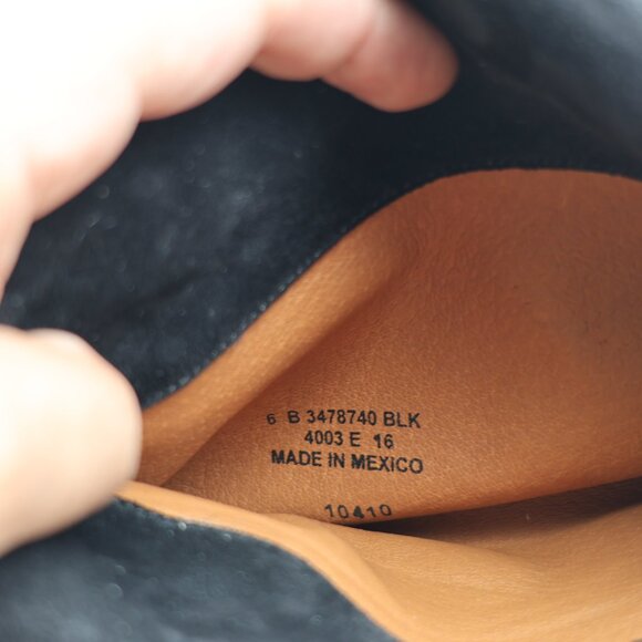 FRYE Shirley Over the Knee Fold Over Women's Size 6 B Zip Boots Black Suede - Picture 3 of 9